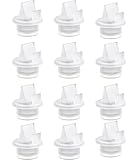 12 Pcs Duckbill Valve Breast Pump, 1.3*1.18*0.87in Breast Pumps and Accessories, Valve Silicone Breast Milk Replacement Parts Breastfeeding Accessories for Comfort Electric Breast Suitable for MomCozy S12 Pro/S9 Pro