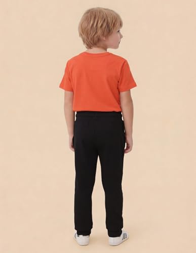 Image of U.S. Polo ASSN. Knitted Cotton Joggers for Boys - Mid Rise, Regular Fit, Brand Printed Joggers for Kids