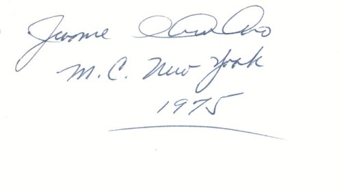 Jerome A. Ambro Jr. - Signature 1975