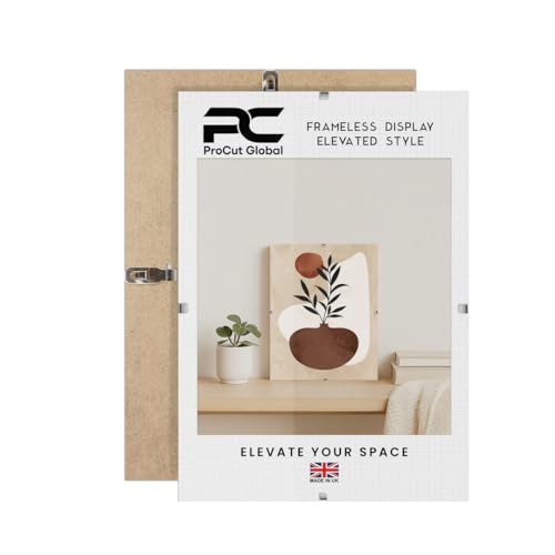 Procut Global A4 Frameless Clip Picture Frames For Photos & Certificate