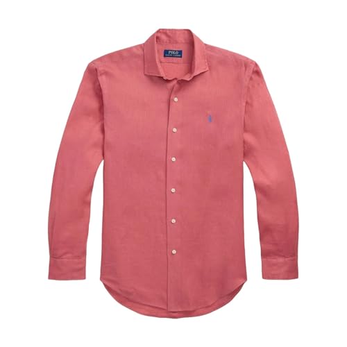Ralph Lauren Chemise Homme en Lin Rouge XL