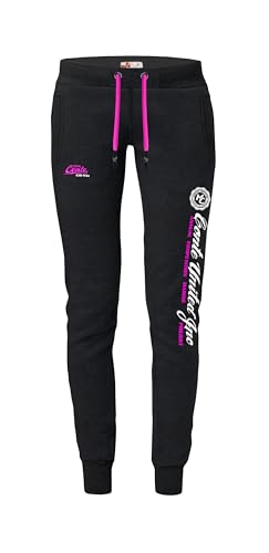 M.Conte Pantalon de jogging pour femme - Pantalon de sport - Pantalon de jogging - Pantalon de loisirs - Pantalon de fitness - Coupe ajustée, Noir , M