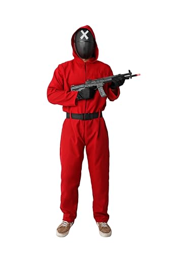 Cobo Regalo, S.L DISFRAZ SOLDADO ROJO CALAMAR ADULTO - Talla S.