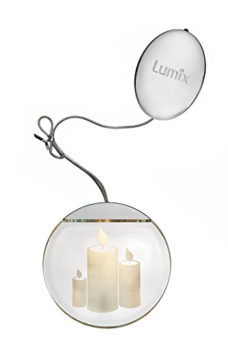 Lumix® LED Deco Light Kerzen inkl. Batterien Acrylglas Warmweiß Weihnachtsdekoration Leuchttaler Christbaum Fenster 10 cm 76102