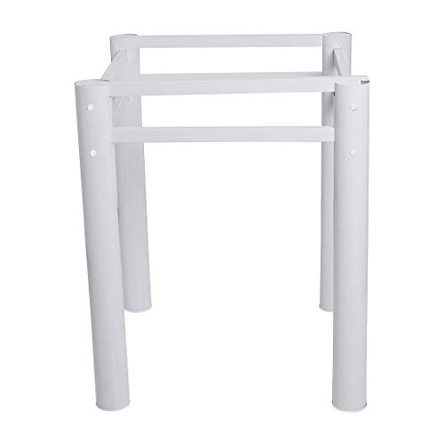 Base Para Mesa De Vidro Jantar 6 Lugares Branca Retangular