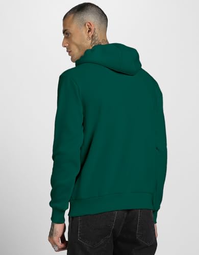 Image of Veirdo 280 GSM Cotton Fleece | Hooded Neck Full Sleeve | Regular Fit Sweatshirt | Solid Hoodie for Men | Sizes: S to 3XL