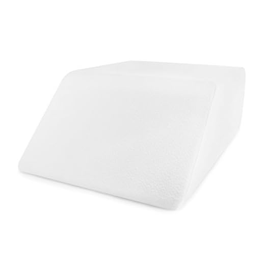 Comfort and Support Memory Foam Elevating Leg Rest Pillow with Washable Pillow Case- Sciatica, Pregnancy and Knee Pain Relief - Great for Circulation Improvement & Reduce Leg and Ankle Swelling
