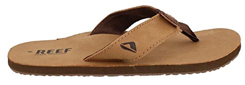 Reef Leather Smoothy, Chanclas Hombre, Marrón, 44 EU