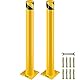 VEVOR 2 Stk. 107 cm Parkplatz-Sicherheitspoller Parkschrankenpfosten, 20 x 20 cm Parkbarriere Parkpfosten, Parkpfosten Verkehrsstraßenröhre Stange, Geeignet für Innen- und Außenbereiche, Parkplätze