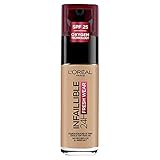 Anwendung: Auftragen des Makeups auf das ganze Gesicht mithilfe eines Make up Pinsels oder Make up Schwamms, Verblenden von innen nach außen