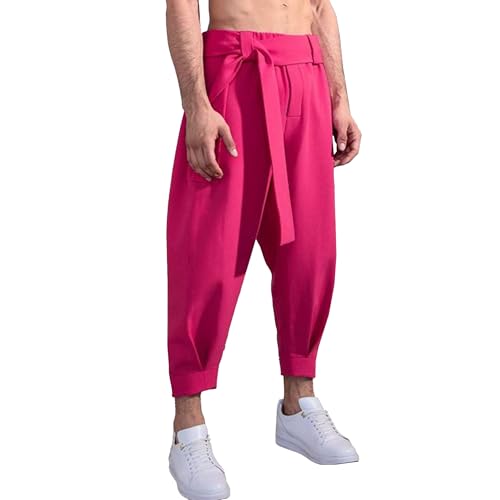 Men's Pants Cropped Slim Fit Dress Pants Tapered Ankle Casual Dress Pant Suit for Men 2025 Summer Trendy Trousers