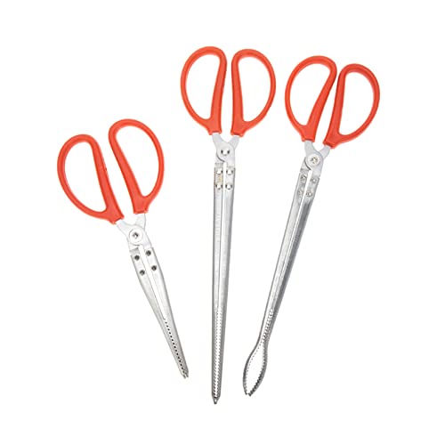 SHOWERORO 3pcs Multi-Functional EEL Pliers Garbage Collecting Clamps Professional Lobster Clips Fish Claw Gripper Tool