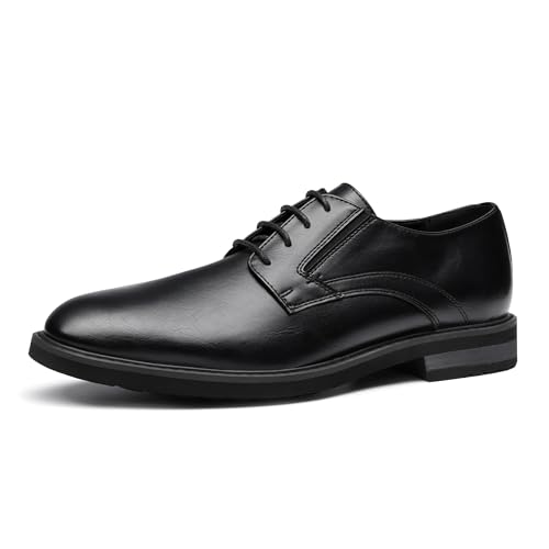 Bruno Marc Herren Anzugschuhe Klassische Business Schnürhalbderby ins Büro leicht und bequem,Size 43,Schwarz,BMEMOX2502