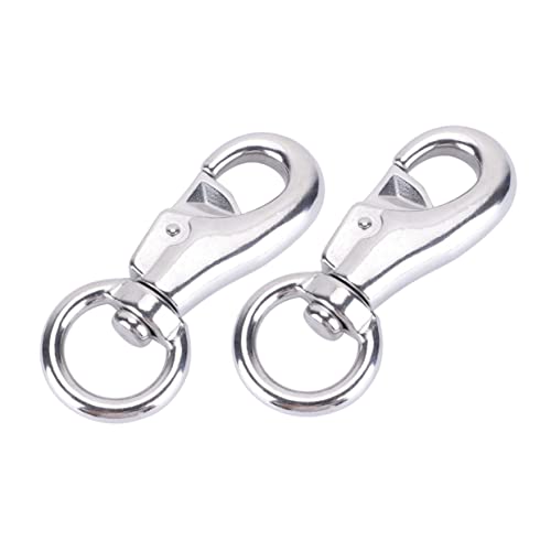 Mipcase 2 pezzi Gancio Girevole per Sedia Sospesa da Capacità Rotazione per Interni Ed Esterni Utilizzabile Guinzaglio per Animali Domestici