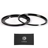 Camkix 67–82mm (2 Stück) Step-Up Filterring-Adapter, 67mm auf 82mm – Set mit Step-Up-Ringen für 67mm Objektiv – Installation von 82mm ND CPL UV Objektivfiltern – Kamera-Objektivadapter