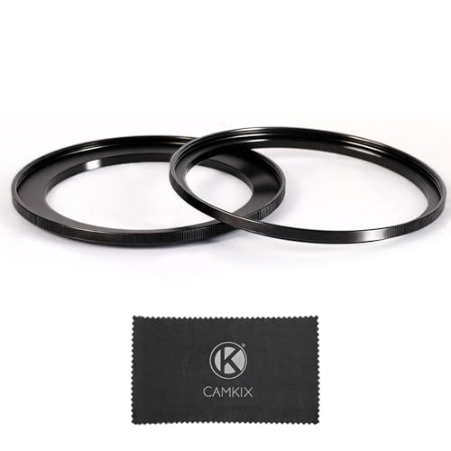 Camkix Anillo Adaptador Step-Up de 67 mm a 82 mm (2 piezas) – Para filtros ND, CPL y UV – Accesorio para lentes de cámara miniatura 1