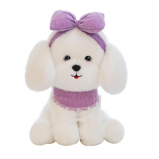 Image of SCOOBA Adorable Maltese Puppy Soft Toy 35cm (Maltese Puppy Purple)