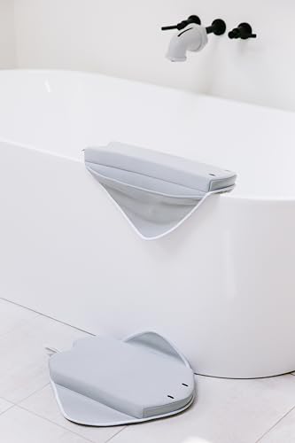 Ubbi Bathtub Elbow Rest Pad, Cushioned Arm Pad for Bath Time with Baby, Toddlers and Kids, Gray