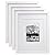 Egofine 11x14 Picture Frames 4 PCS White - Made of Solid Wood for Table Top and Wall Mounting for Pictures 8x10/5x7 with Mat Horizontally or Vertically Display Photo Frame White