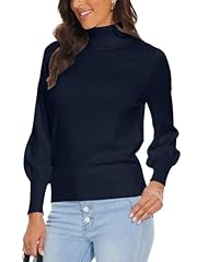 Turtleneck-navy Blue