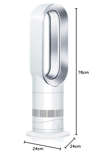 Dyson Hot+Cool Jet Focus AM09 powerful cooling fan and room heater (White/Silver) - 8