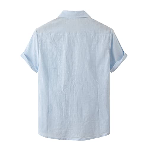 Chemise infroissable homme à manches courtes textile respirant