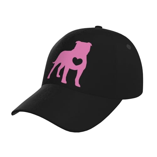 Pitbulls Heart Baseball Hats for Men and Women - Classic Adjustable Hats