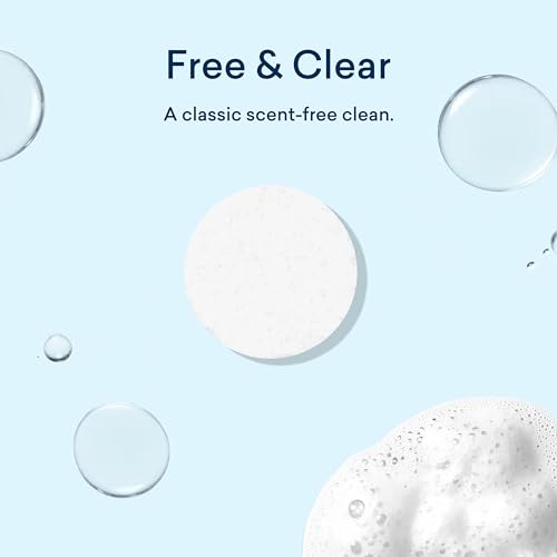 BLUELAND Laundry Detergent Tablets, 60 Count Plastic-free Alternative to Capsules, Sheets or Liquids - Natural, Sustainable, Eco-Friendly Laundry Detergent in Bag