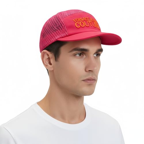 Image of Versace Jeans Couture Hot Pink /Tiger Signature Baseball Cap