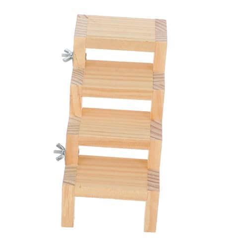 SUPVOX Climbing Ladder Bird Cage Toy Z-Shaped Ladder Bird Chew Toys Playground Accessory