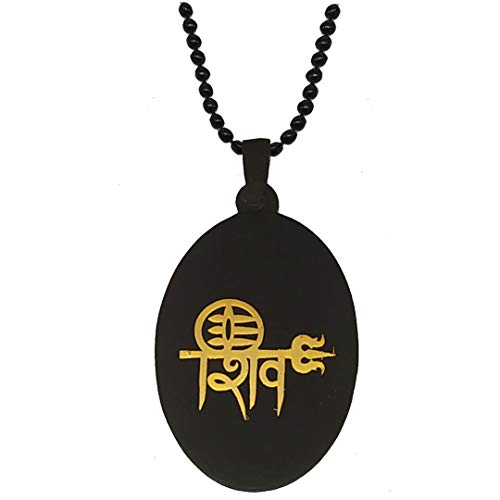 Chain Black Gold Metal Necklace Pendant 