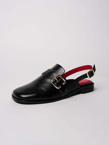 Image of Theater Women Jabberwocky Jubjubs | Stylish Slingback Loafer Flats with Adjustable Buckles