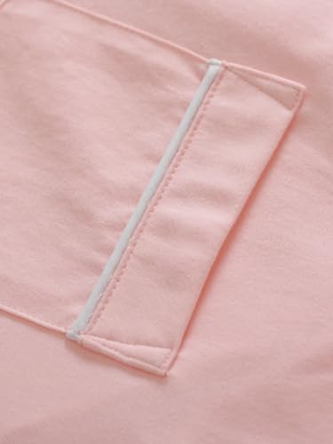 Latuza Women's Petite Size Button Down Pajamas Set Long Sleeve3