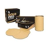 PSA GOLD DISCS 40 GRIT SANDPAPER INDUSTRIAL AND AUTOMOTIVE USE GOLD PRO ABRASIVES (25 DISCS)_AB