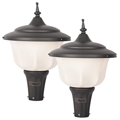Image of BENE Aluminium Round Adam Garden Light 27 Cm Milky, Grey, Pack of 2 Pc