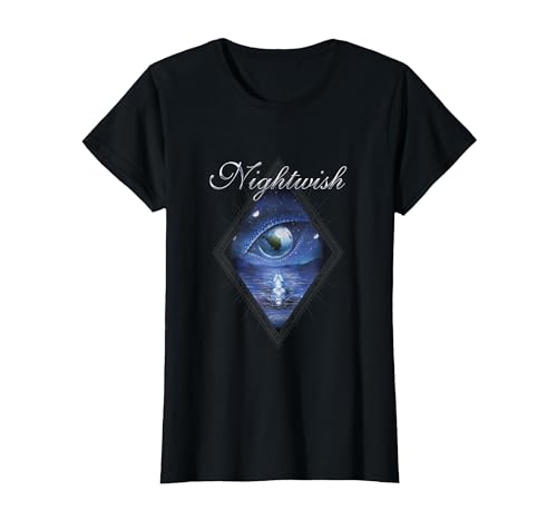 Oceanborn (couverture d'album + logo Nightwish ) T-Shirt, Femme, Noir, M