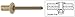 CRL 1/8" Diameter, 1/16" to 1/8" Grip Range Closed-End Rivets by CR Laurence