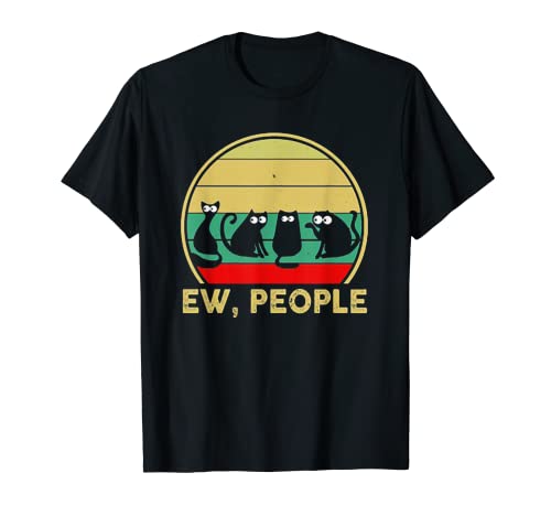 Ew People - Regalo per amanti dei gatti, stile retrò, stile vintage Maglietta