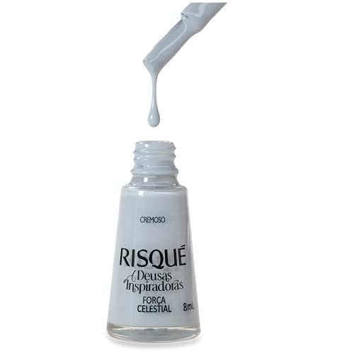 Esmalte Risqué Deusas Inspiradoras Força Celestial Azul Claro 8 ml, Risqué
