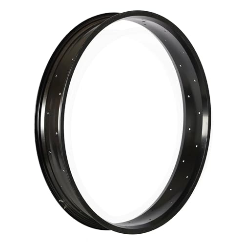 TRACER 26-inch 95mm Fat Tire Bicycle Rim - Lightweight Aluminum Alloy Rims for Beach Cars, Fat Bikes and Stretched Chopper Bikes (RM-TR952636-MBK)