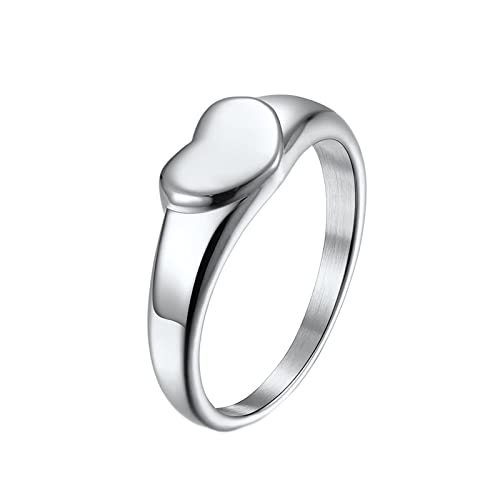 Alliance femme avec cœur gravé le cadeau de fiançailles idéal en acier