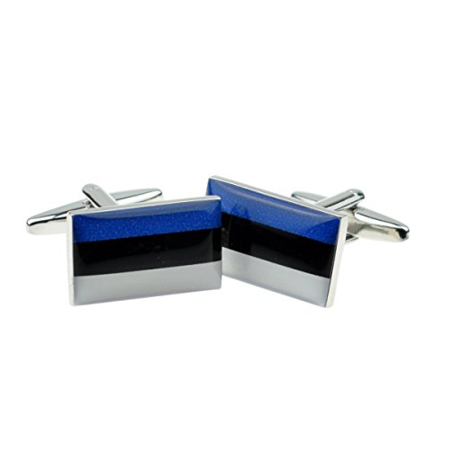 Mancuernillas para hombre con bandera Estonia unisex miniatura 1