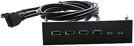 VELURA 5.25 inch USB Front Panel Hub for PC Computer Case Optical Drive ...