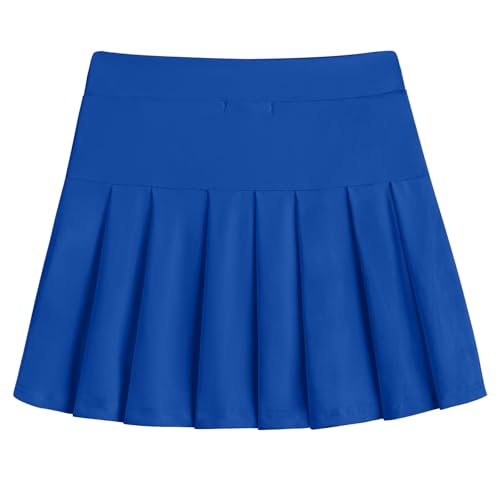 Image of Arshiner Girl's Tennis Skirts with Shorts Athletic Pleated Skirt Workout Performance Skorts with Pockets for Kids 4-13Y