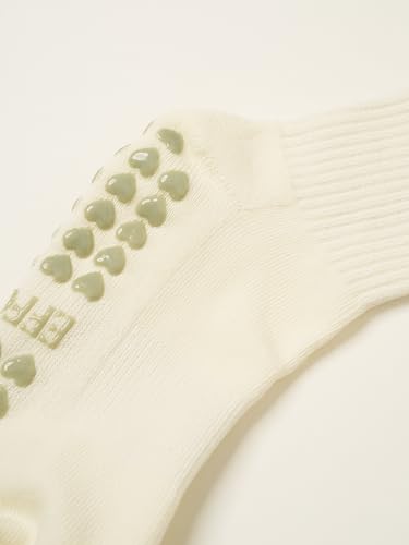 Image of Shapes Studio Half Calf Grip Socks, Cute Fruit Pilates Socks, Ruffle Socks, Non-Slip for Barre Yoga
