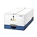 Bankers Box LIBERTY Heavy-Duty Storage Boxes, FastFold, String and Button, Legal, Case of 12 (00012)