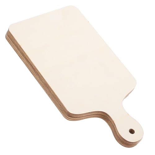 KICHOUSE 6piezas Mini Tablas de Cortar de Madera sin Pintar Portátiles para Cocina Pequeña y Manualidades DIY Tablas de Servir y Charcutería para Fiestas y Regalos Creativos