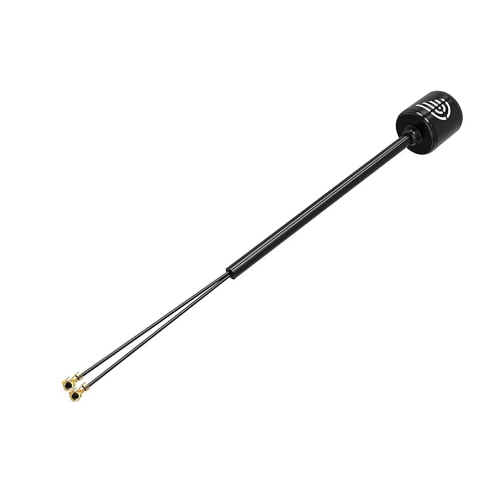 O3 - Antenna doppia da 5,8 GHz, lunghezza 170 mm, interfaccia UFL/IPEX, adattata all'unità d'aria O3, accessori per Runcam compatibile DJ I O3 (1 pezzo, nero-O3)