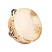 Fuzeau - Tambourin en Peau Naturelle - ø15 cm - 8 Cymbalettes - Cerclage Bois - Léger et Facile à Manipuler - Véritable Instrument de Musique Adapté aux Enfants - Idéal Apprentissage Rythmique 593