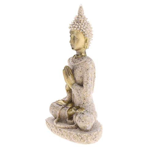 Statue de Bouddha en grès pour décoration maison moderne - 5